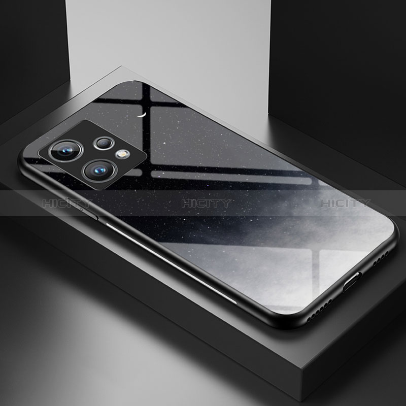 Realme 9 Pro+ Plus 5G用ハイブリットバンパーケース プラスチック パターン 鏡面 カバー LS1 Realme グレー