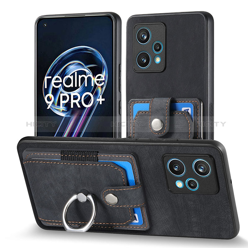 Realme 9 Pro+ Plus 5G用シリコンケース ソフトタッチラバー レザー柄 カバー SD1 Realme 
