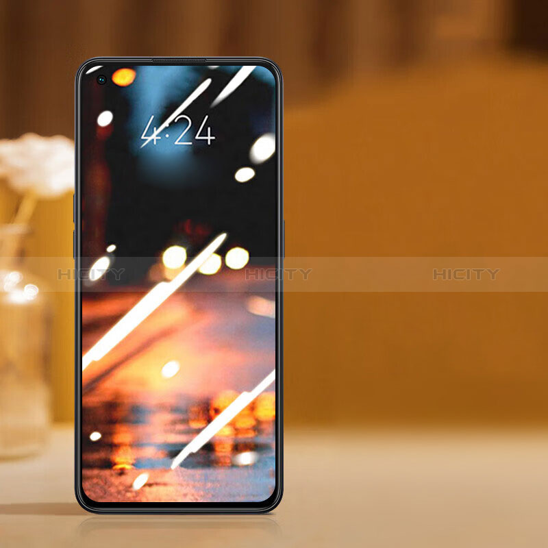 Realme 9i 4G用強化ガラス フル液晶保護フィルム F07 Realme ブラック