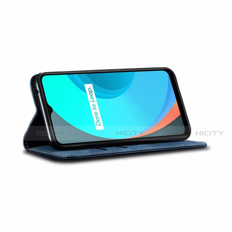 Realme C11用手帳型 布 スタンド Realme 