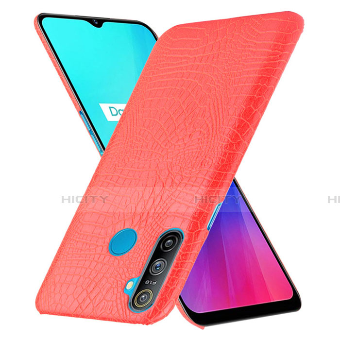 Realme C3用ケース 高級感 手触り良いレザー柄 Realme 