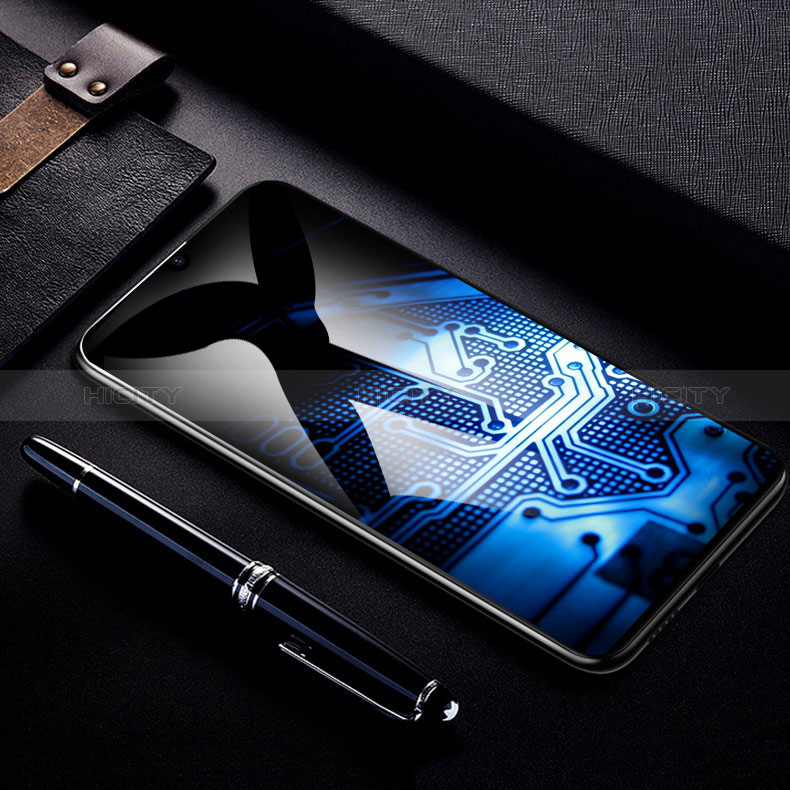 Realme C51用強化ガラス フル液晶保護フィルム F06 Realme ブラック