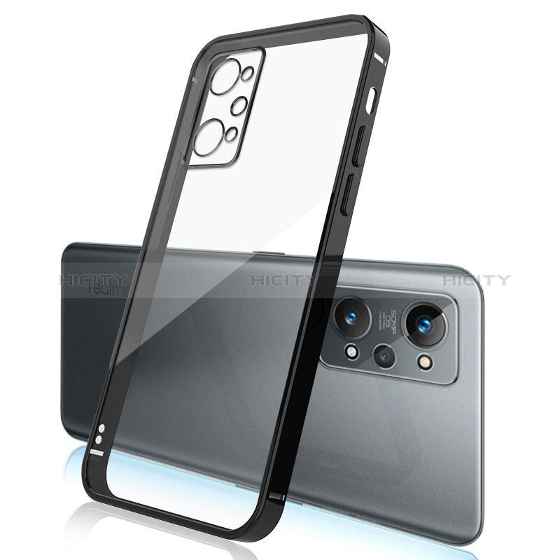 Realme GT Neo 3T 5G用極薄ソフトケース シリコンケース 耐衝撃 全面保護 クリア透明 H01 Realme ブラック