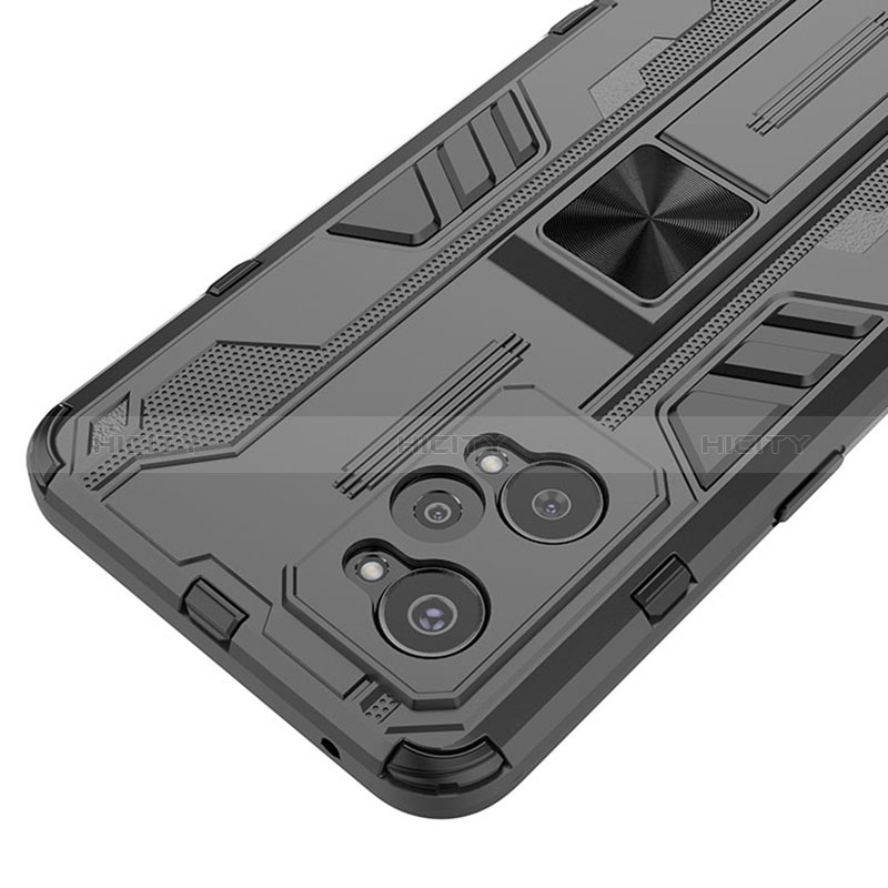 Realme GT Neo 3T 5G用ハイブリットバンパーケース スタンド プラスチック 兼シリコーン カバー マグネット式 KC3 Realme 