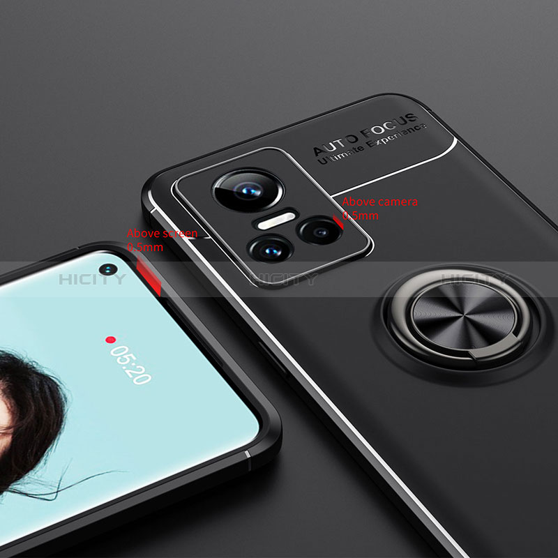 Realme GT Neo3 5G用極薄ソフトケース シリコンケース 耐衝撃 全面保護 アンド指輪 マグネット式 バンパー SD2 Realme 