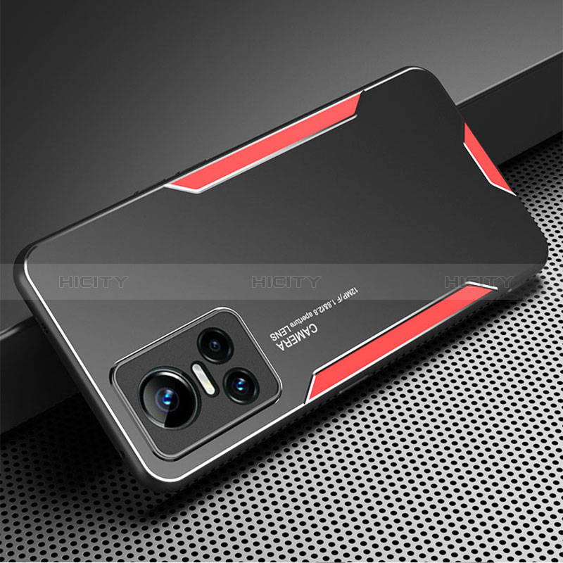 Realme GT Neo3 5G用ケース 高級感 手触り良い アルミメタル 製の金属製 兼シリコン カバー PB2 Realme 