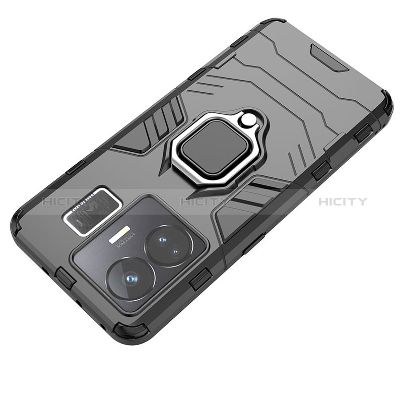 Realme GT Neo5 240W 5G用ハイブリットバンパーケース プラスチック アンド指輪 マグネット式 KC2 Realme 