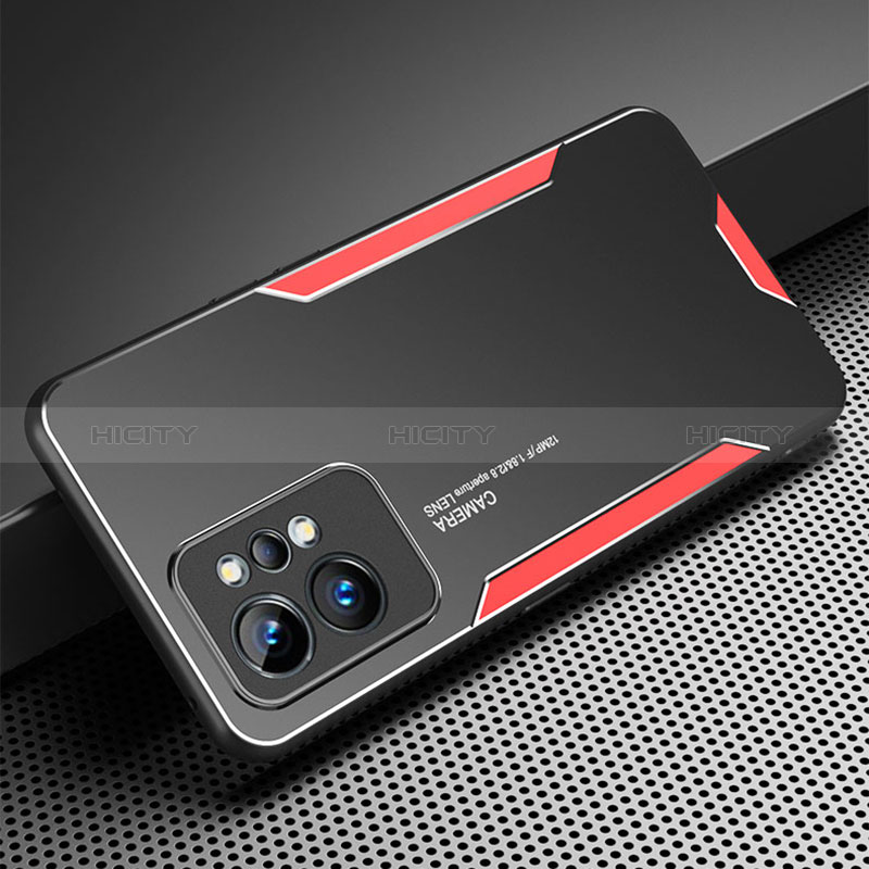 Realme GT2 Pro 5G用ケース 高級感 手触り良い アルミメタル 製の金属製 兼シリコン カバー PB2 Realme 