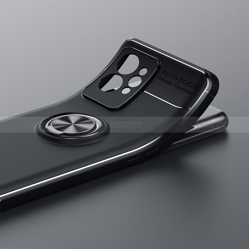 Realme GT2 Pro 5G用極薄ソフトケース シリコンケース 耐衝撃 全面保護 アンド指輪 マグネット式 バンパー SD3 Realme 