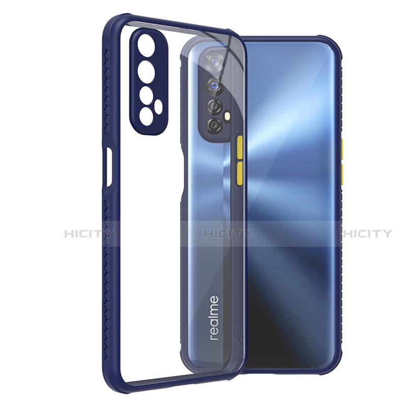 Realme Narzo 20 Pro用ハイブリットバンパーケース クリア透明 プラスチック 鏡面 カバー Realme 