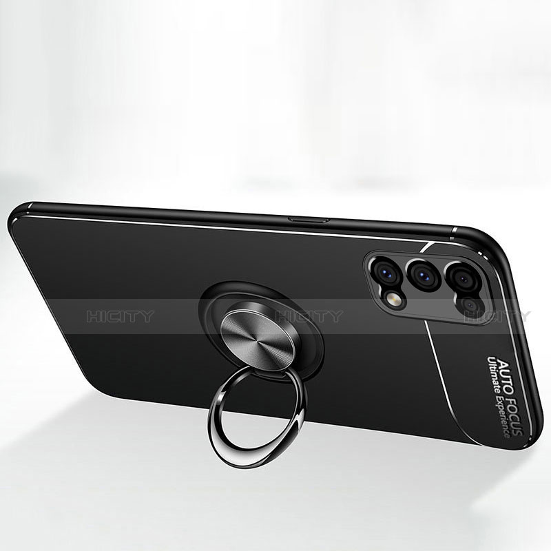 Realme Narzo 30 Pro 5G用極薄ソフトケース シリコンケース 耐衝撃 全面保護 アンド指輪 マグネット式 バンパー Realme 