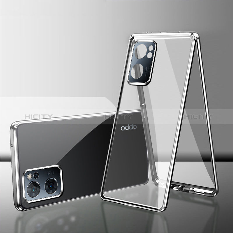 Realme Narzo 50 5G用ケース 高級感 手触り良い アルミメタル 製の金属製 360度 フルカバーバンパー 鏡面 カバー Realme 