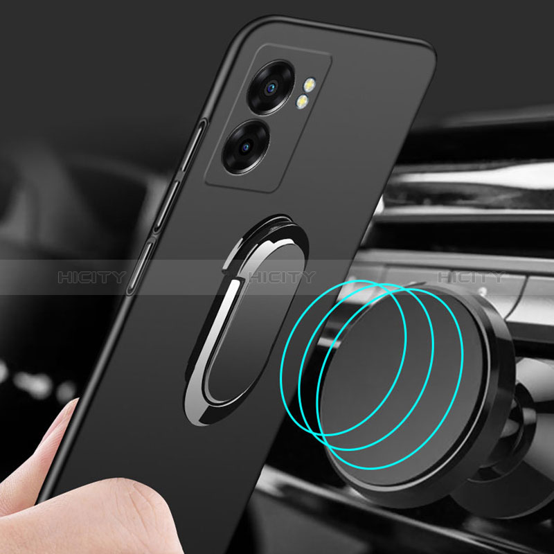Realme Narzo 50 5G用ハードケース プラスチック 質感もマット アンド指輪 マグネット式 Realme 