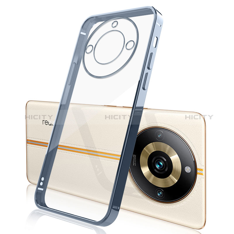 Realme Narzo 60 5G用極薄ソフトケース シリコンケース 耐衝撃 全面保護 クリア透明 H01 Realme ネイビー