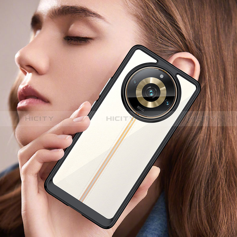 Realme Narzo 60 Pro 5G用ハイブリットバンパーケース クリア透明 プラスチック カバー J01S Realme 