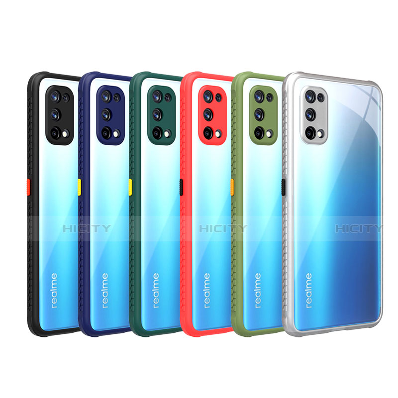 Realme Q2 Pro 5G用ハイブリットバンパーケース クリア透明 プラスチック 鏡面 カバー Realme 