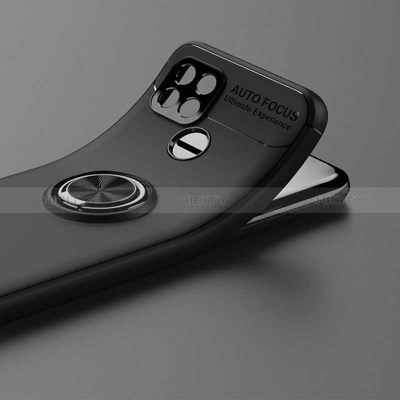 Realme Q2i 5G用極薄ソフトケース シリコンケース 耐衝撃 全面保護 アンド指輪 マグネット式 バンパー SD1 Realme 