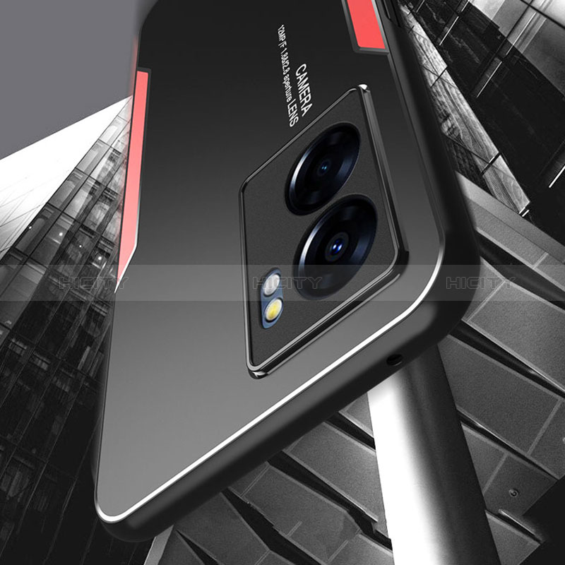 Realme V23 5G用ケース 高級感 手触り良い アルミメタル 製の金属製 兼シリコン カバー Realme 