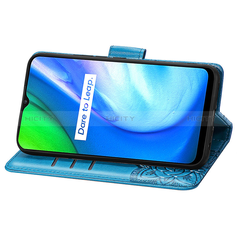 Realme V3 5G用手帳型 レザーケース スタンド バタフライ 蝶 カバー Realme 