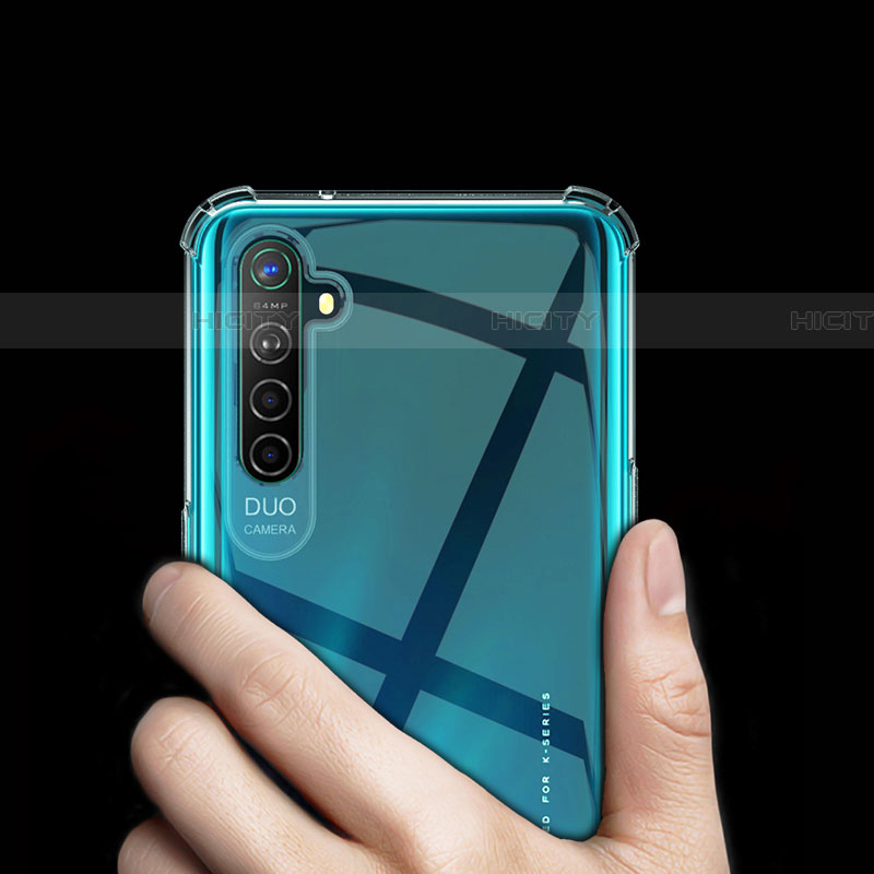 Realme X2用極薄ソフトケース シリコンケース 耐衝撃 全面保護 クリア透明 T03 Realme クリア