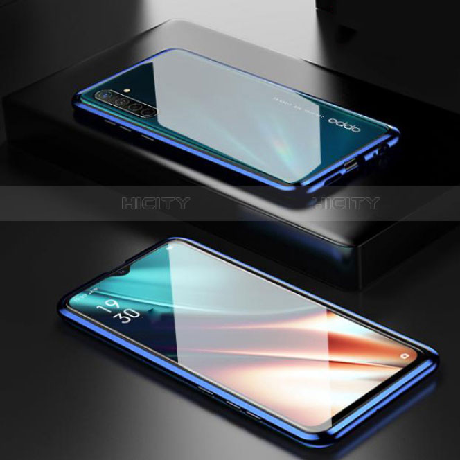 Realme X2用ケース 高級感 手触り良い アルミメタル 製の金属製 360度 フルカバーバンパー 鏡面 カバー M04 Realme 