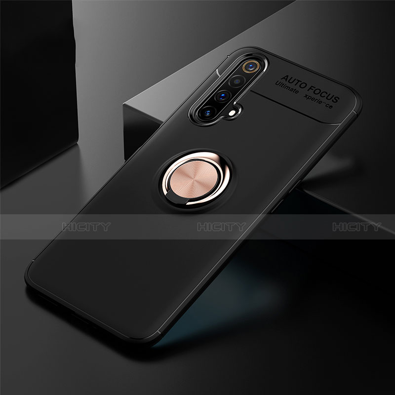 Realme X3用極薄ソフトケース シリコンケース 耐衝撃 全面保護 アンド指輪 マグネット式 バンパー Realme 