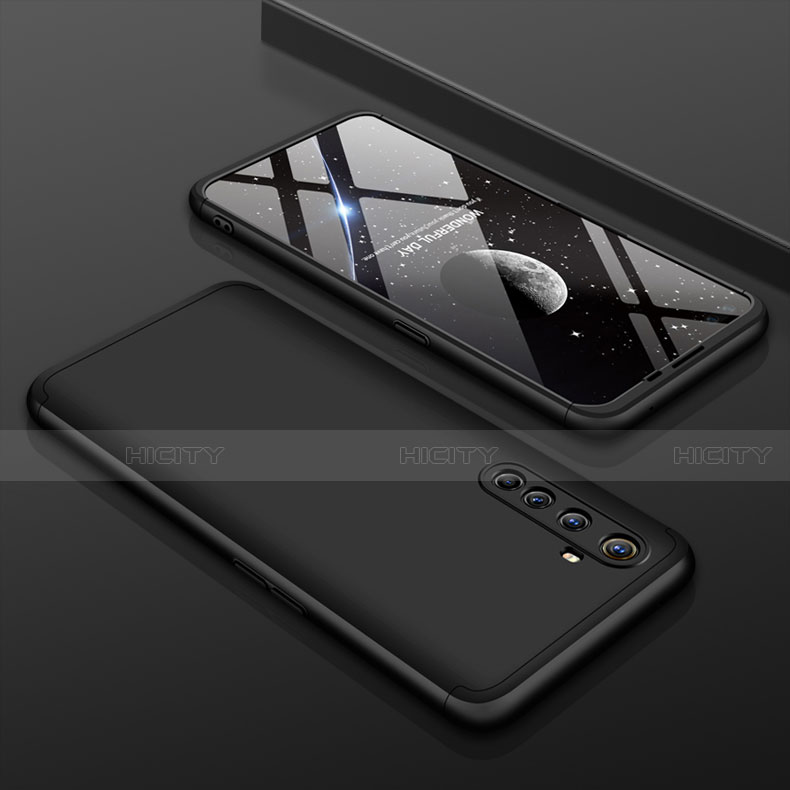Realme X50 Pro 5G用ハードケース プラスチック 質感もマット 前面と背面 360度 フルカバー P01 Realme ブラック