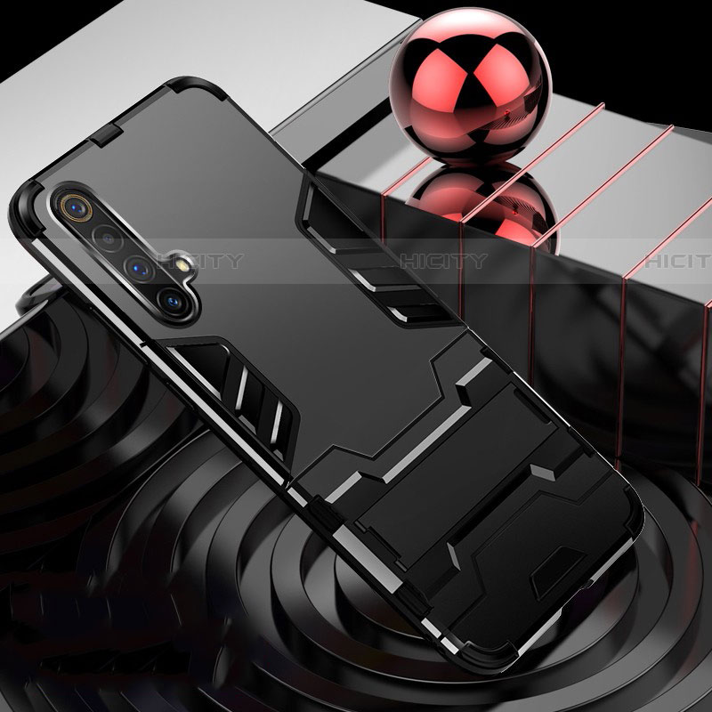 Realme X50m 5G用ハイブリットバンパーケース スタンド プラスチック 兼シリコーン カバー Realme 
