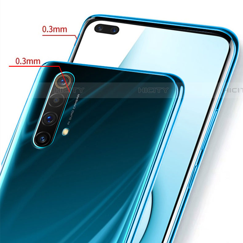 Realme X50m 5G用極薄ソフトケース シリコンケース 耐衝撃 全面保護 クリア透明 H01 Realme 