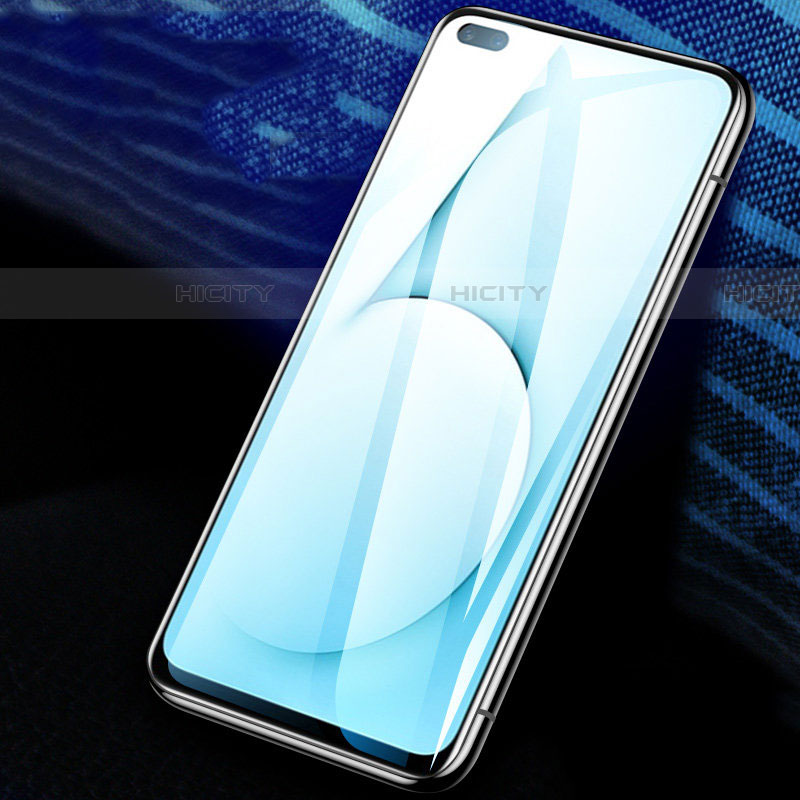 Realme X50m 5G用強化ガラス フル液晶保護フィルム F02 Realme ブラック