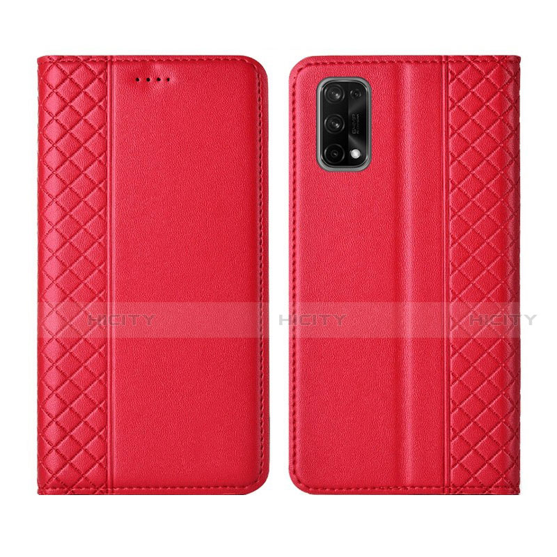 Realme X7 5G用手帳型 レザーケース スタンド カバー Realme レッド