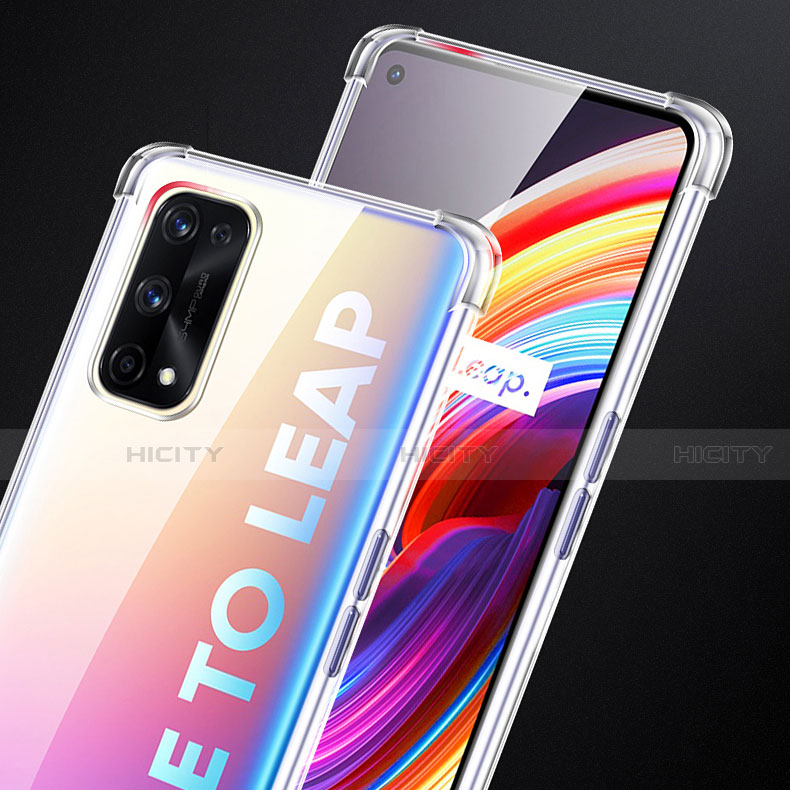 Realme X7 Pro 5G用極薄ソフトケース シリコンケース 耐衝撃 全面保護 クリア透明 T02 Realme クリア