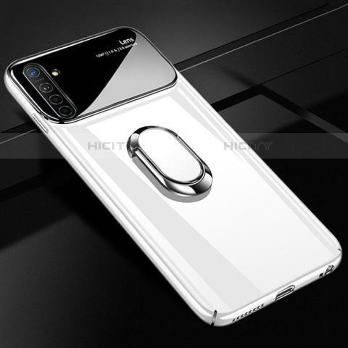 Realme XT用ハードケース プラスチック 質感もマット アンド指輪 マグネット式 A01 Realme ホワイト