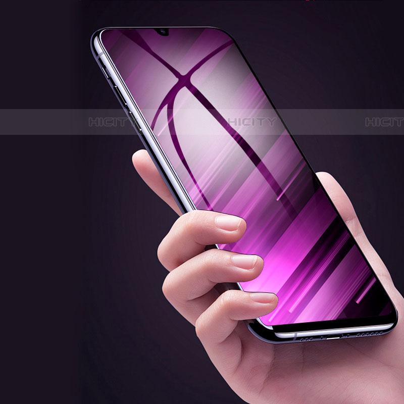 Samsung Galaxy A01 SM-A015用強化ガラス フル液晶保護フィルム アンチグレア ブルーライト サムスン ブラック