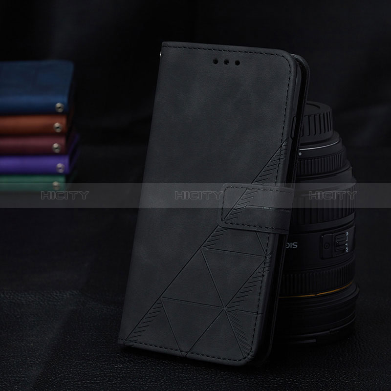 Samsung Galaxy A02s用手帳型 レザーケース スタンド カバー Y02B サムスン ブラック