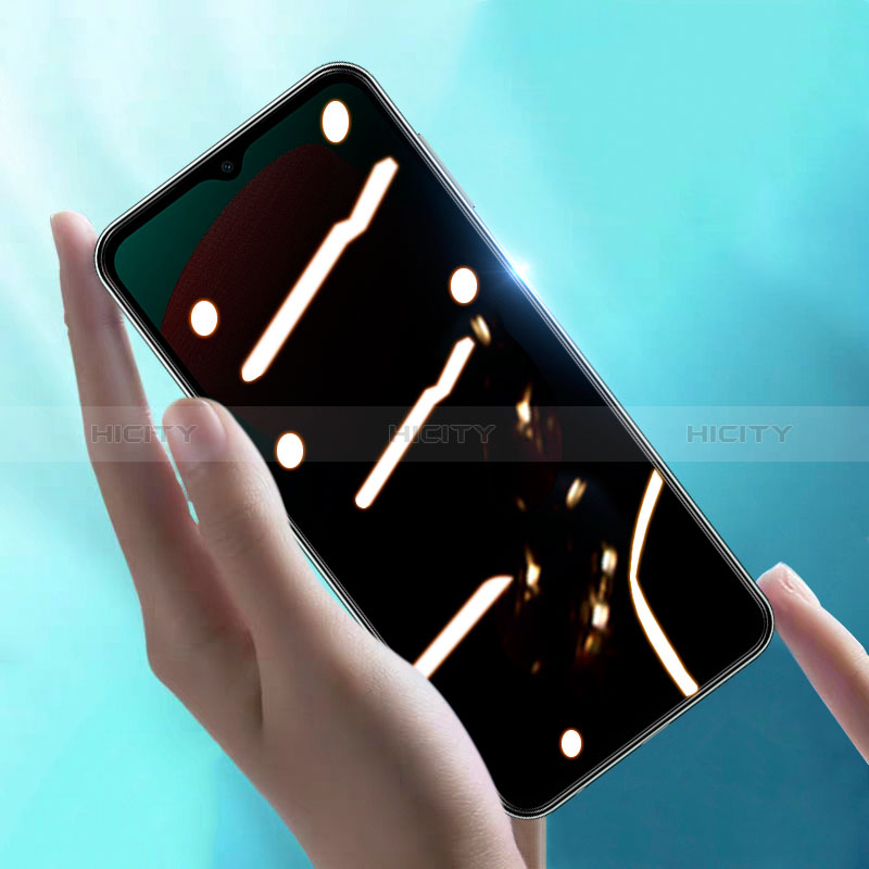 Samsung Galaxy A02s用反スパイ 強化ガラス 液晶保護フィルム S06 サムスン クリア