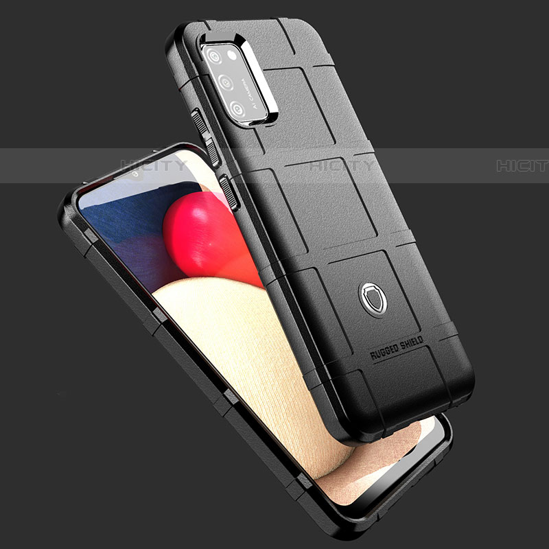 Samsung Galaxy A03s用360度 フルカバー極薄ソフトケース シリコンケース 耐衝撃 全面保護 バンパー J01S サムスン 