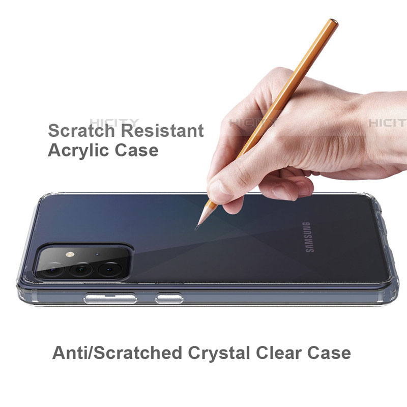 Samsung Galaxy A05s用極薄ソフトケース シリコンケース 耐衝撃 全面保護 クリア透明 T03 サムスン クリア
