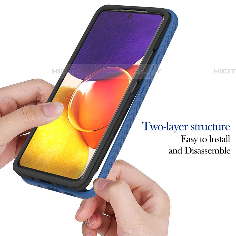 Samsung Galaxy A05s用360度 フルカバー ハイブリットバンパーケース クリア透明 プラスチック カバー ZJ2 サムスン 