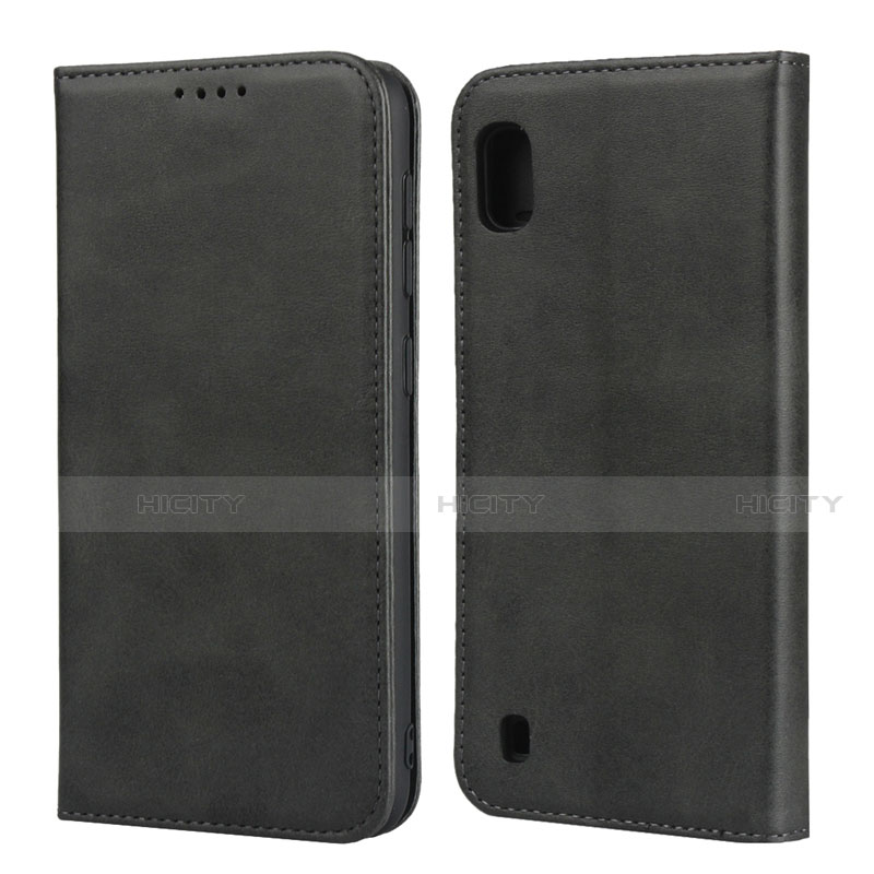 Samsung Galaxy A10用手帳型 レザーケース スタンド カバー L01 サムスン ブラック