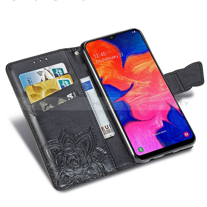 Samsung Galaxy A10用手帳型 レザーケース スタンド バタフライ 蝶 カバー サムスン 