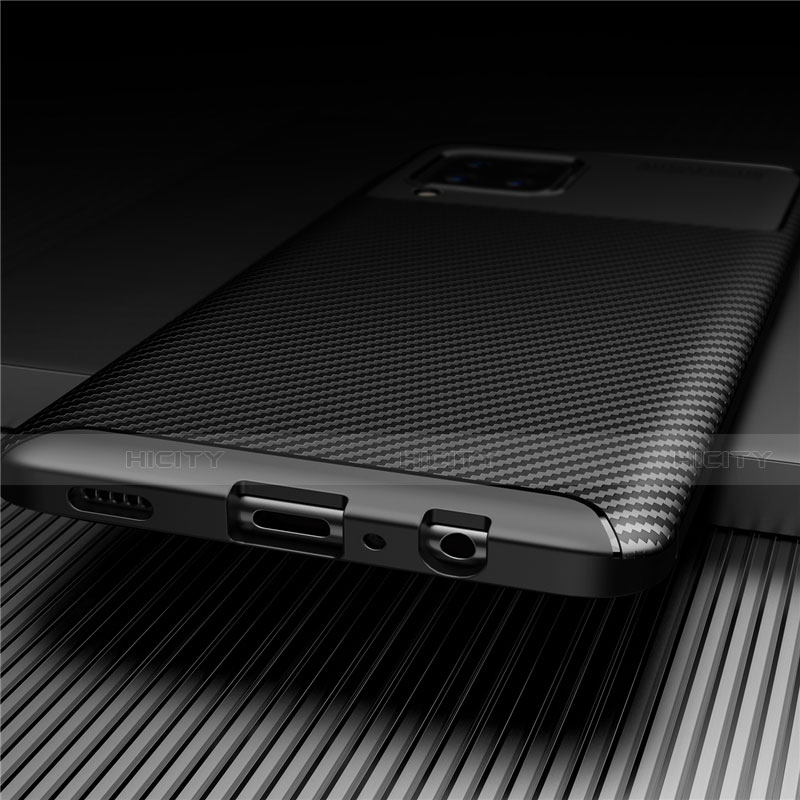 Samsung Galaxy A12用シリコンケース ソフトタッチラバー ツイル カバー サムスン 