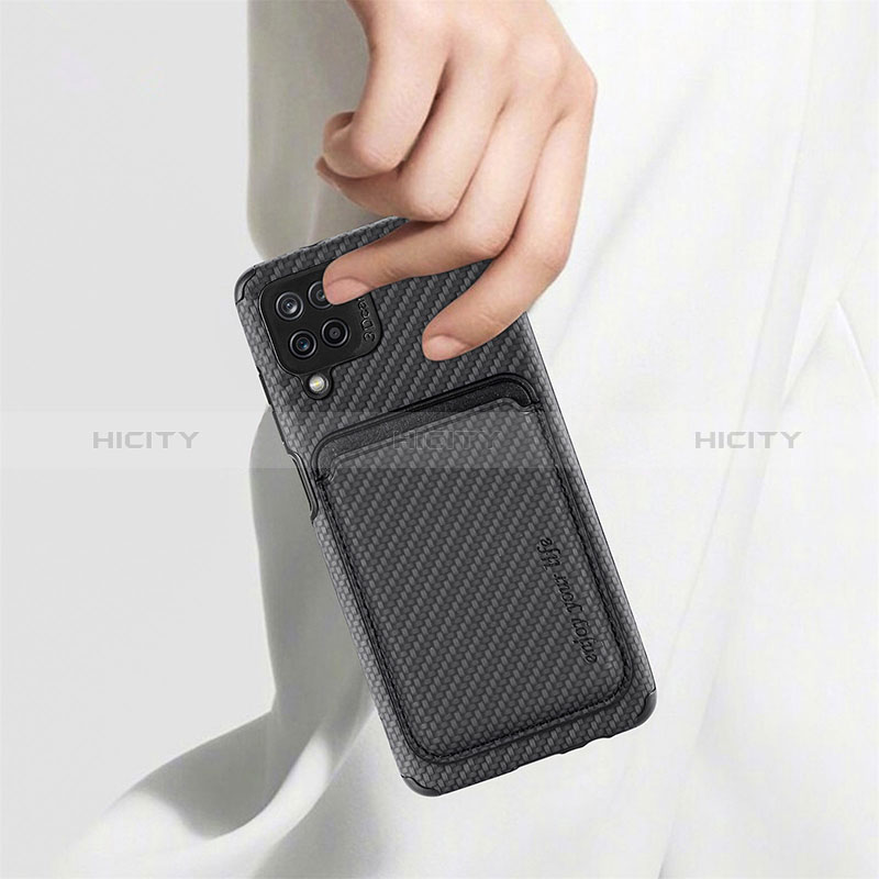 Samsung Galaxy A12 Nacho用極薄ソフトケース シリコンケース 耐衝撃 全面保護 マグネット式 バンパー S02D サムスン 