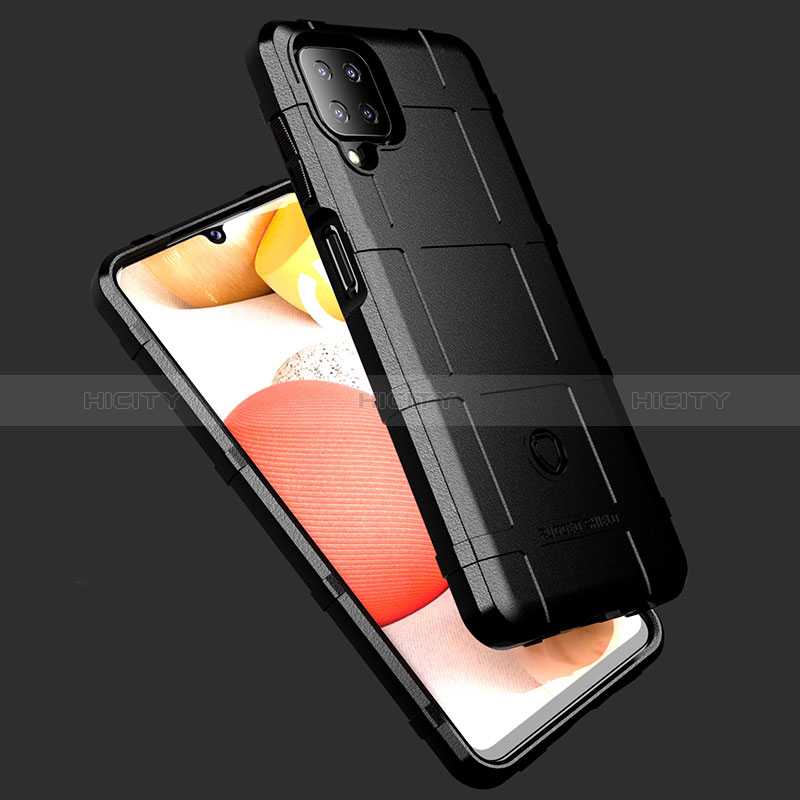 Samsung Galaxy A12 Nacho用360度 フルカバー極薄ソフトケース シリコンケース 耐衝撃 全面保護 バンパー J01S サムスン 