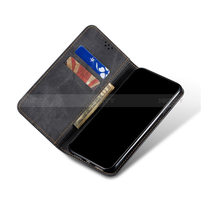 Samsung Galaxy A12 Nacho用手帳型 布 スタンド サムスン 