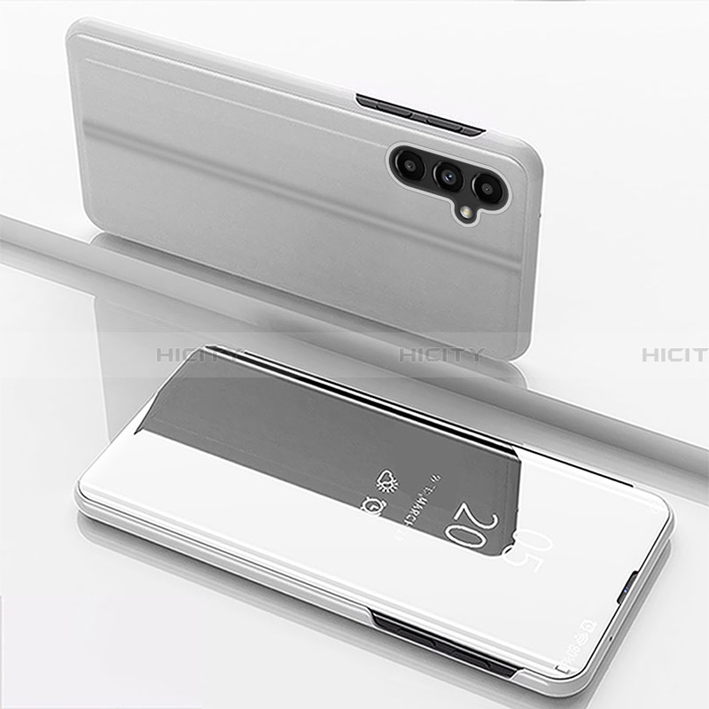 Samsung Galaxy A14 5G用手帳型 レザーケース スタンド 鏡面 カバー サムスン 