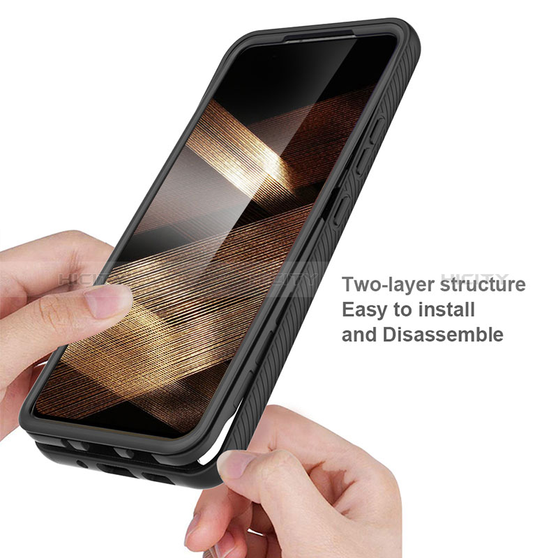 Samsung Galaxy A15 5G用360度 フルカバー ハイブリットバンパーケース クリア透明 プラスチック カバー ZJ4 サムスン 