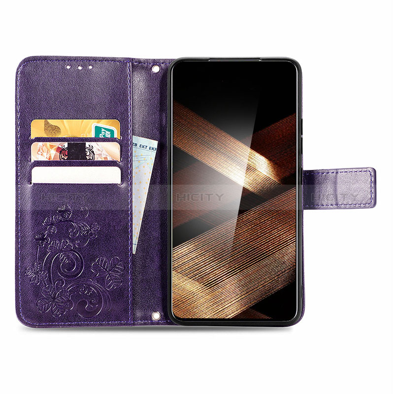 Samsung Galaxy A15 5G用手帳型 レザーケース スタンド 花 カバー サムスン 