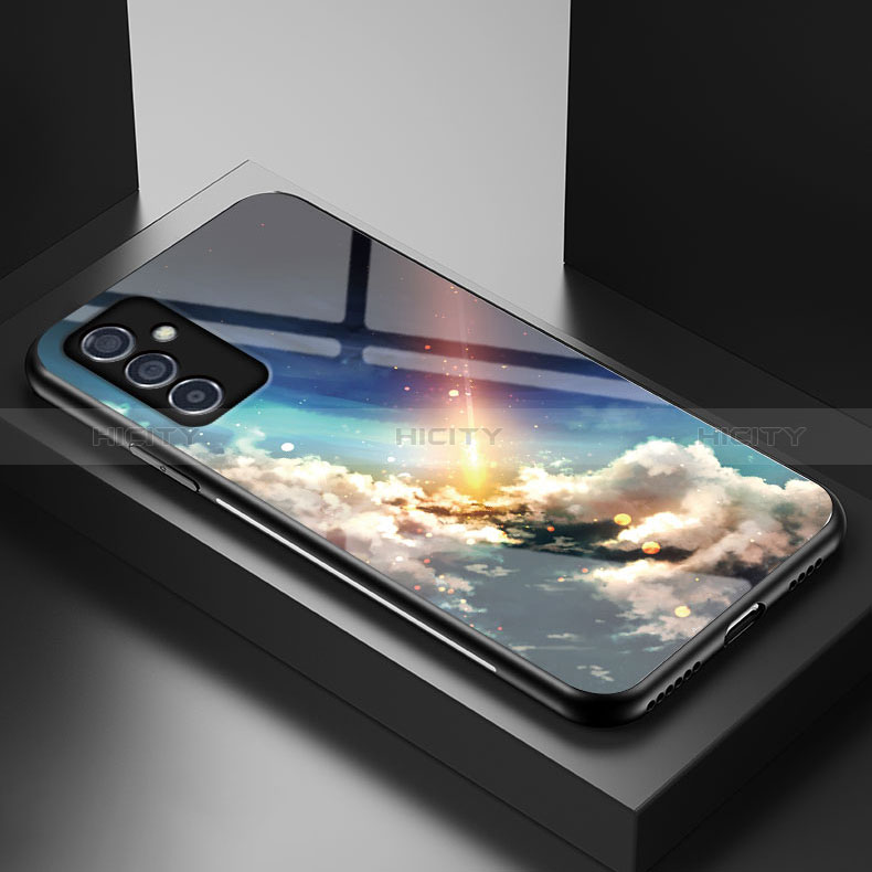 Samsung Galaxy A15 5G用ハイブリットバンパーケース プラスチック パターン 鏡面 カバー LS1 サムスン 