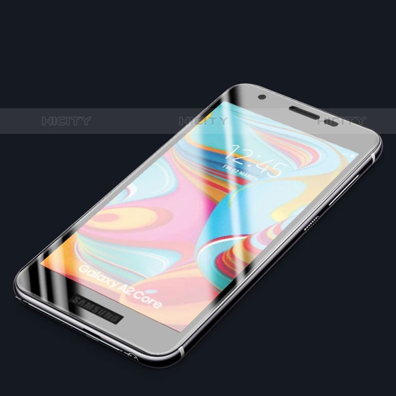 Samsung Galaxy A2 Core A260F A260G用強化ガラス フル液晶保護フィルム F03 サムスン ブラック